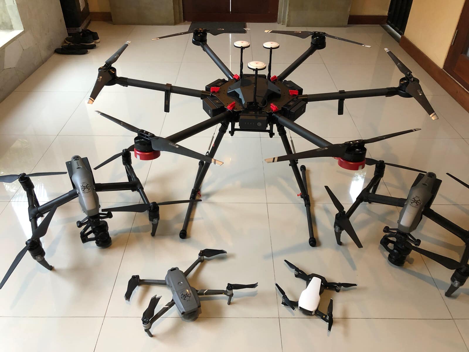 drones at bali drone production